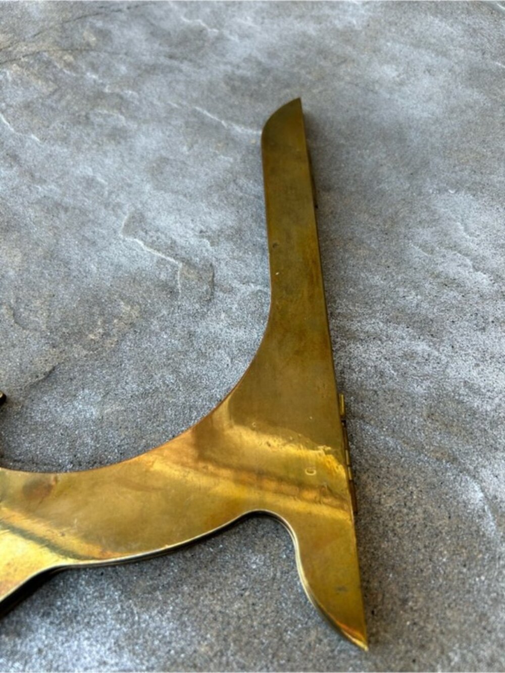 Brass Display Easel Stand - Gold Plate & Frame Holder - Picture 8 of 9